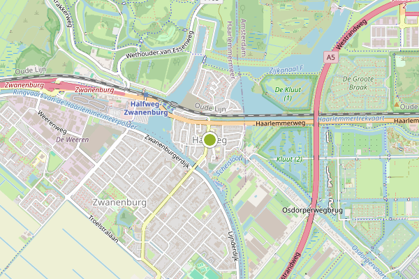 Ambulance-melding op Wethouder Doevenstraat, Halfweg op 3 juni, kaart-overzicht