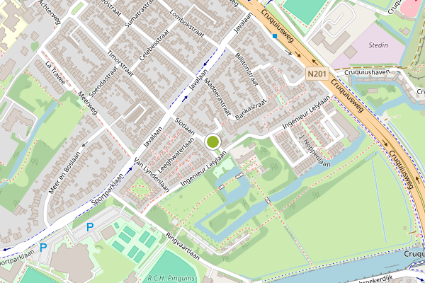 Ambulance-melding op Slotlaan, Heemstede op 3 juni, kaart-overzicht