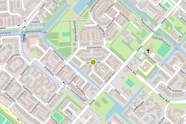 Ambulance-melding op Grebbebos, Hoofddorp op 3 juni, kaart-overzicht