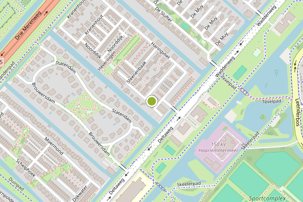 Ambulance-melding op Nieuweroord, Hoofddorp op 3 juni, kaart-overzicht