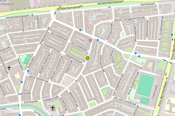 Ambulance-melding op Dr. Schaepmanstraat, Haarlem op 4 juni, kaart-overzicht