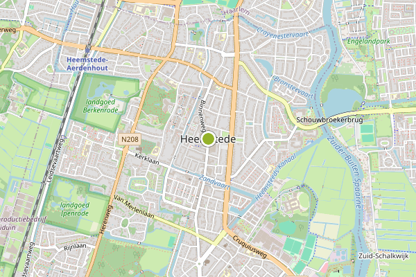Ambulance-melding op Burgemeester van Lennepweg, Heemstede op 4 juni, kaart-overzicht