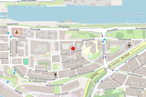 Brandweer-melding op Helmstraat, IJmuiden op 4 juni, kaart-overzicht