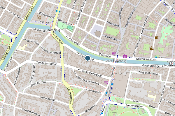 Politie-melding op Raamsingel, Haarlem op 4 juni, kaart-overzicht