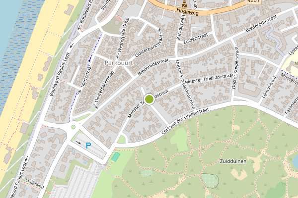 Ambulance-melding op Mr Troelstrastraat, Zandvoort op 5 juni, kaart-overzicht