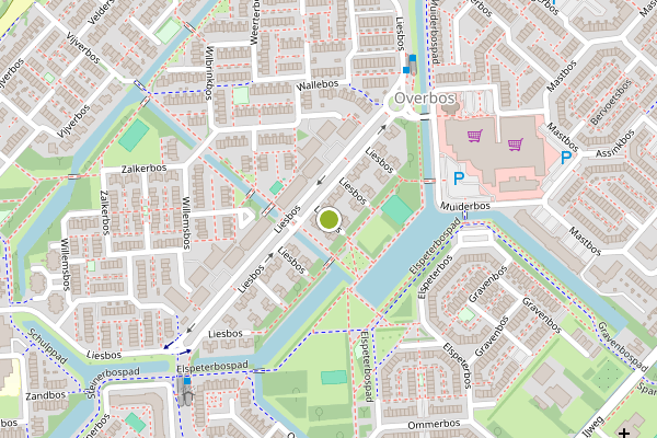 Ambulance-melding op Liesbos, Hoofddorp op 5 juni, kaart-overzicht