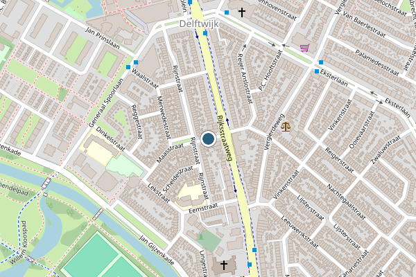 Politie-melding op Maasstraat, Haarlem op 5 juni, kaart-overzicht