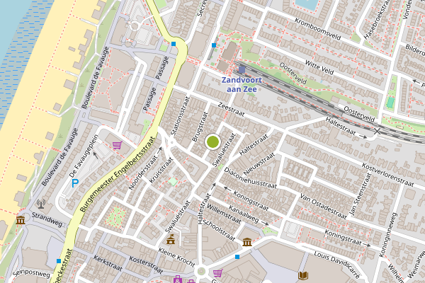 Ambulance-melding op Spoorbuurtstraat, Zandvoort op 6 juni, kaart-overzicht