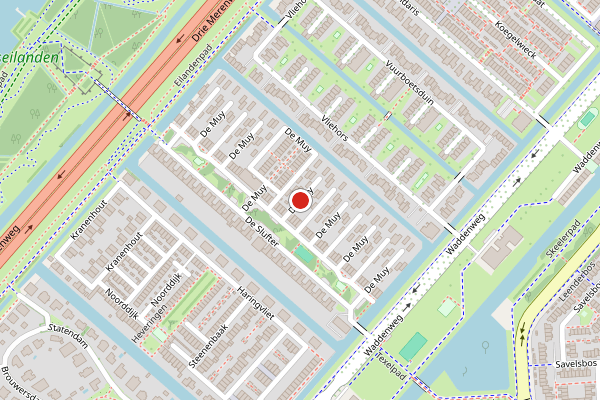 Brandweer-melding op De Muy, Hoofddorp op 6 juni, kaart-overzicht