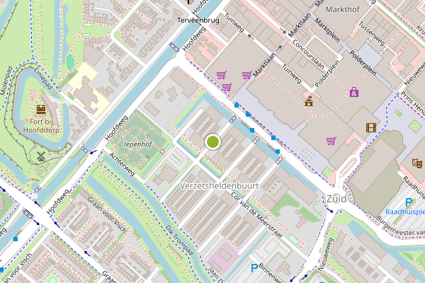 Ambulance-melding op Thijs Ouwerkerkstraat, Hoofddorp op 5 juni, kaart-overzicht