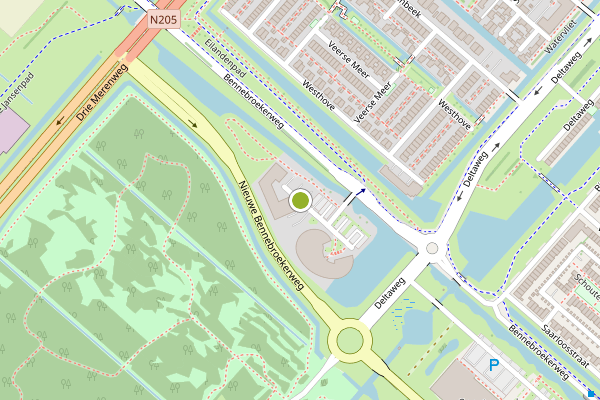 Ambulance-melding op Hof van Pampus, Hoofddorp op 6 juni, kaart-overzicht
