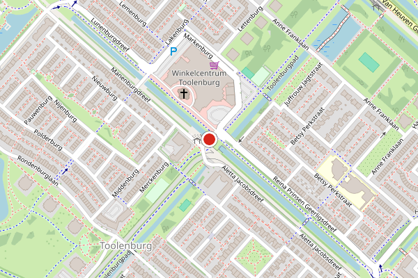 Brandweer-melding op Markenburg, Hoofddorp op 7 juni, kaart-overzicht