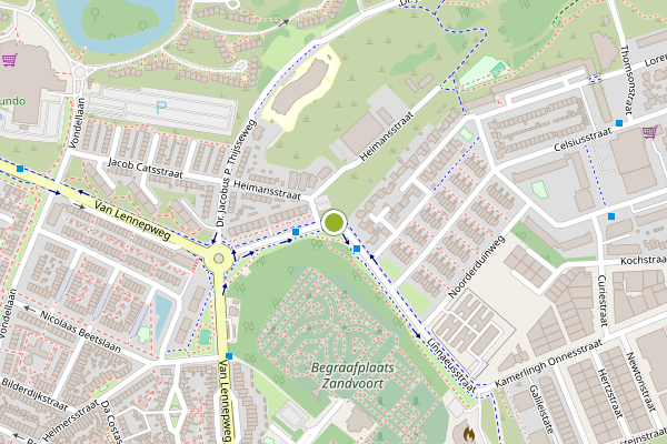 Ambulance-melding op Linnaeusstraat, Zandvoort op 7 juni, kaart-overzicht