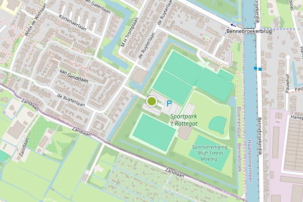 Ambulance-melding op Isaac Sweerslaan, Bennebroek op 8 juni, kaart-overzicht