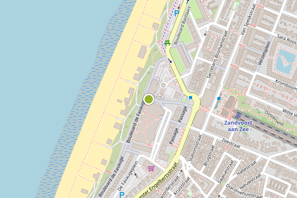 Ambulance-melding op Passage, Zandvoort op 7 juni, kaart-overzicht