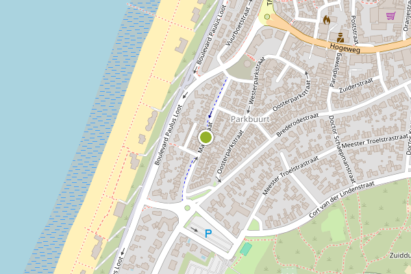 Ambulance-melding op Marisstraat, Zandvoort op 7 juni, kaart-overzicht