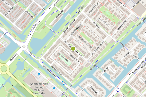 Ambulance-melding op Van Marsbergenstraat, Hoofddorp op 8 juni, kaart-overzicht