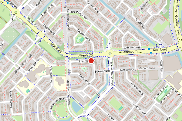 Brandweer-melding op Edelenburg, Hoofddorp op 7 juni, kaart-overzicht