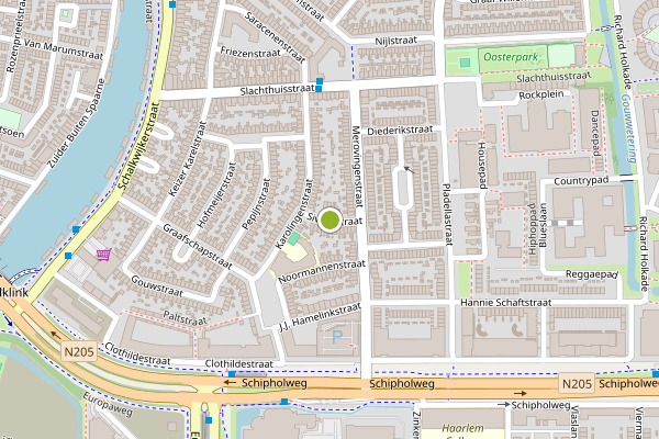 Ambulance-melding op Siwartstraat, Haarlem op 9 juni, kaart-overzicht