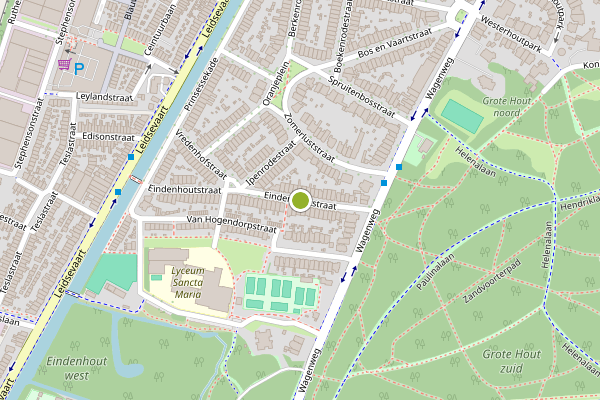 Ambulance-melding op Eindenhoutstraat, Haarlem op 10 juni, kaart-overzicht