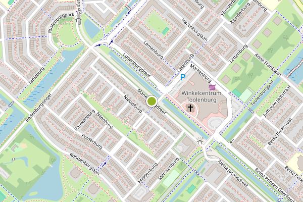 Ambulance-melding op Manenburgdreef, Hoofddorp op 10 juni, kaart-overzicht
