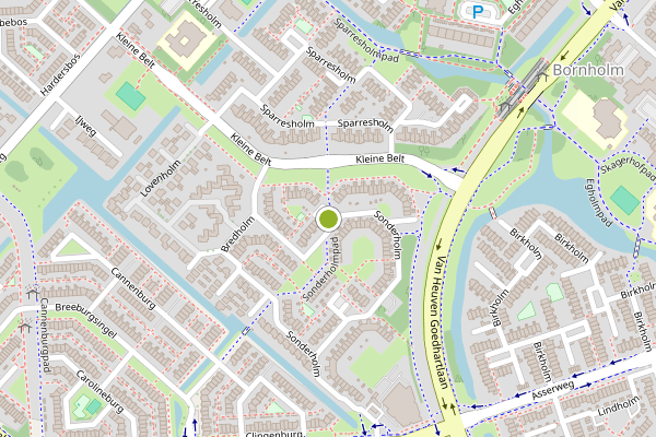 Ambulance-melding op Sonderholm, Hoofddorp op 10 juni, kaart-overzicht