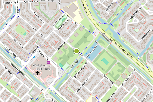 Ambulance-melding op Anne Franklaan, Hoofddorp op 10 juni, kaart-overzicht