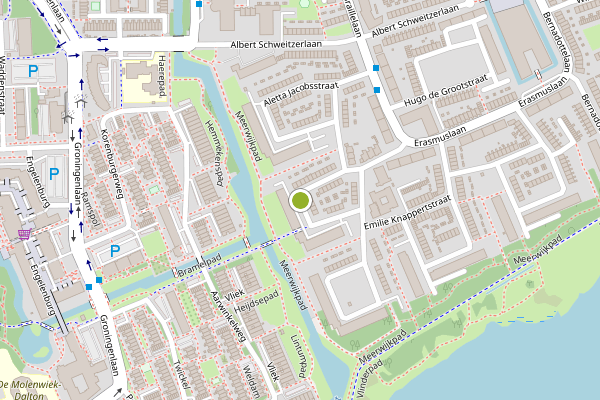 Ambulance-melding op Cornelia de Langestraat, Haarlem op 11 juni, kaart-overzicht