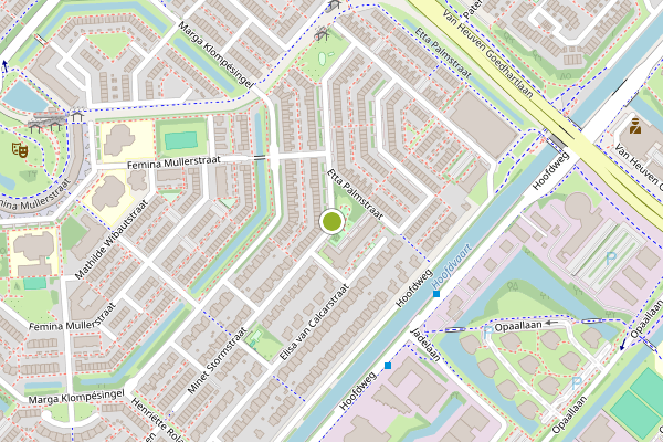 Ambulance-melding op Etta Palmstraat, Hoofddorp op 11 juni, kaart-overzicht