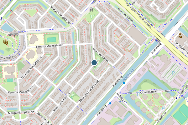 Politie-melding op Etta Palmstraat, Hoofddorp op 11 juni, kaart-overzicht