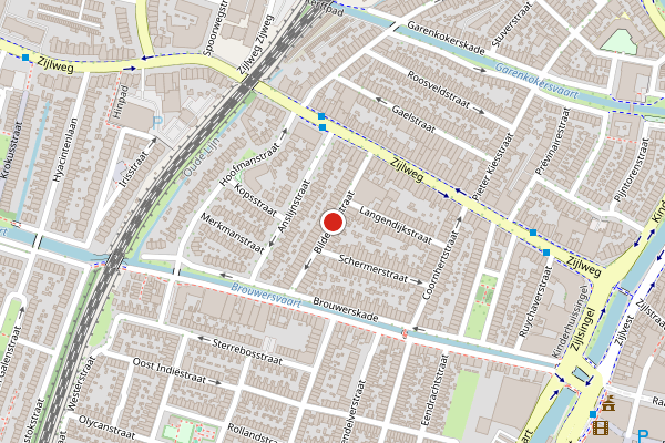 Brandweer-melding op Bilderdijkstraat, Haarlem op 11 juni, kaart-overzicht