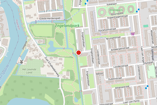 Brandweer-melding op Engelandlaan, Haarlem op 12 juni, kaart-overzicht
