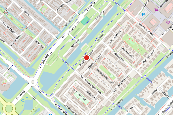 Brandweer-melding op Biesheuvelstraat, Hoofddorp op 12 juni, kaart-overzicht