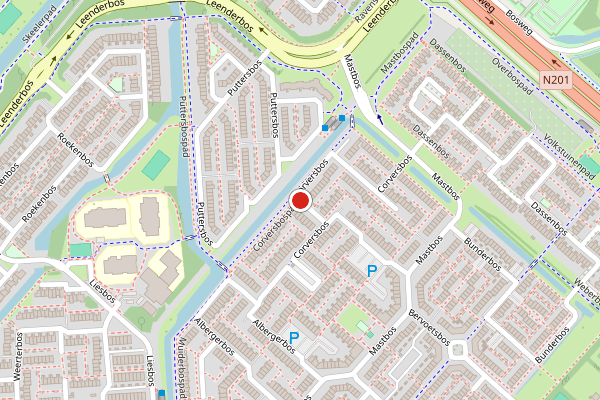 Brandweer-melding op Corversbos, Hoofddorp op 12 juni, kaart-overzicht