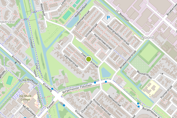 Ambulance-melding op Zoetermeerstraat, Hoofddorp op 12 juni, kaart-overzicht