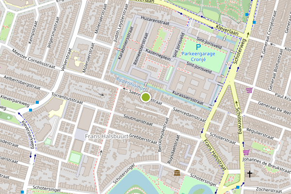Ambulance-melding op Saenredamstraat, Haarlem op 13 juni, kaart-overzicht