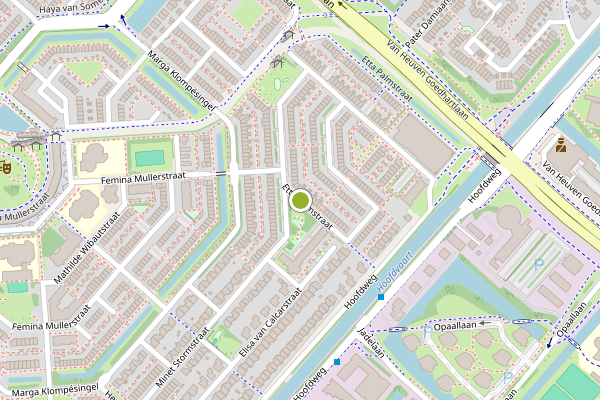 Ambulance-melding op Etta Palmstraat, Hoofddorp op 13 juni, kaart-overzicht