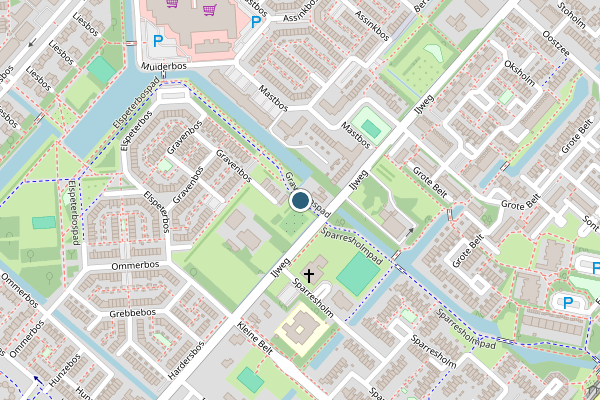 Politie-melding op Gravenbospad, Hoofddorp op 13 juni, kaart-overzicht