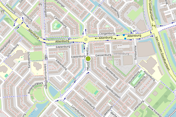 Ambulance-melding op Frankenburgsingel, Hoofddorp op 13 juni, kaart-overzicht