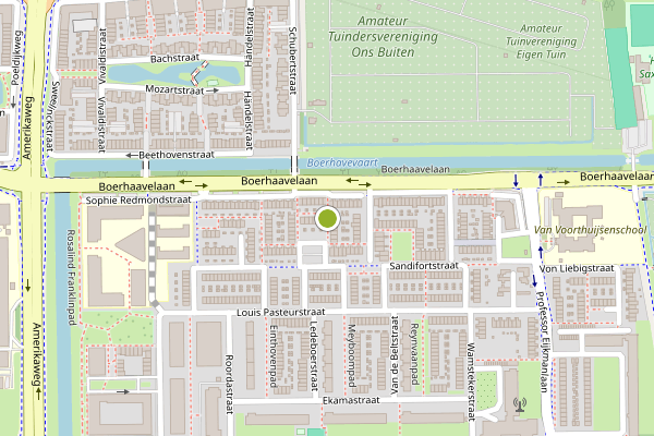 Ambulance-melding op Annie Dekker-Jonkerstraat, Haarlem op 14 juni, kaart-overzicht