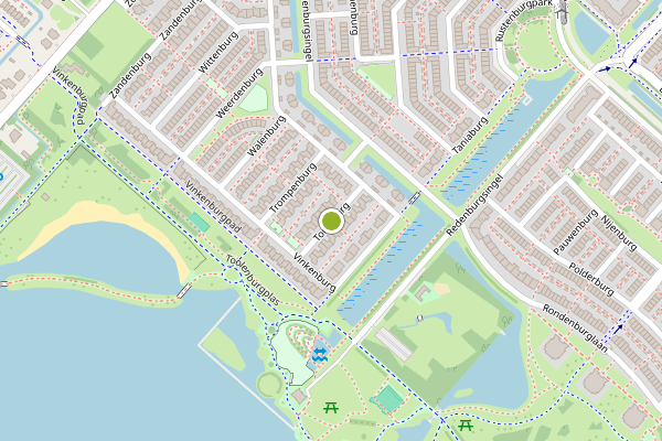 Ambulance-melding op Torenburg, Hoofddorp op 14 juni, kaart-overzicht