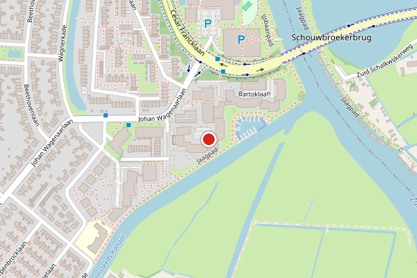 Brandweer-melding op Offenbachlaan, Heemstede op 15 juni, kaart-overzicht