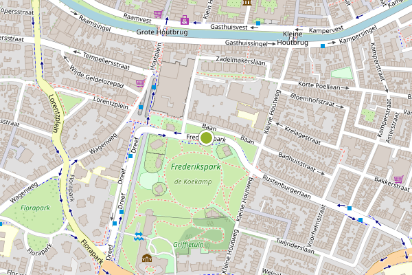 Ambulance-melding op Frederikspark, Haarlem op 16 juni, kaart-overzicht