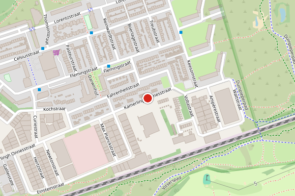 Brandweer-melding op Kamerlingh Onnesstraat, Zandvoort op 16 juni, kaart-overzicht