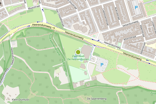 Ambulance-melding op Heerenduinweg, IJmuiden op 17 juni, kaart-overzicht