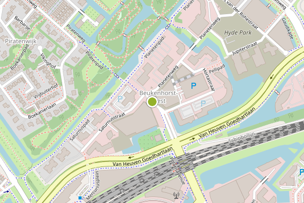 Ambulance-melding op Eiffelstraat, Hoofddorp op 16 juni, kaart-overzicht