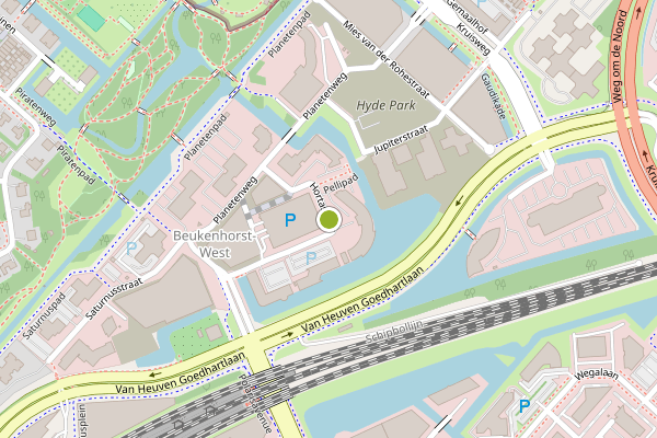 Ambulance-melding op Hortastraat, Hoofddorp op 17 juni, kaart-overzicht