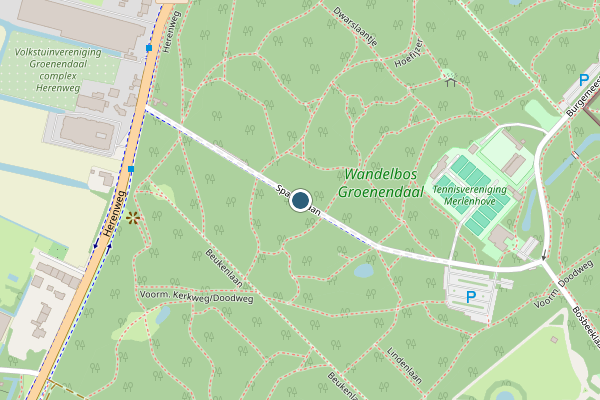 Politie-melding op Sparrenlaan, Heemstede op 18 juni, kaart-overzicht