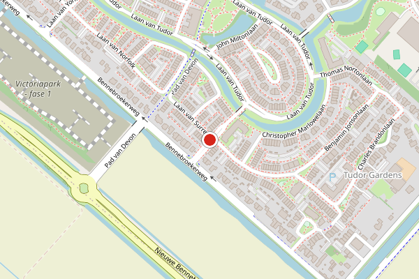 Brandweer-melding op Laan van Dorset, Hoofddorp op 19 juni, kaart-overzicht