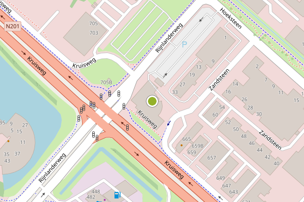 Ambulance-melding op Rijnlanderweg, Hoofddorp op 19 juni, kaart-overzicht